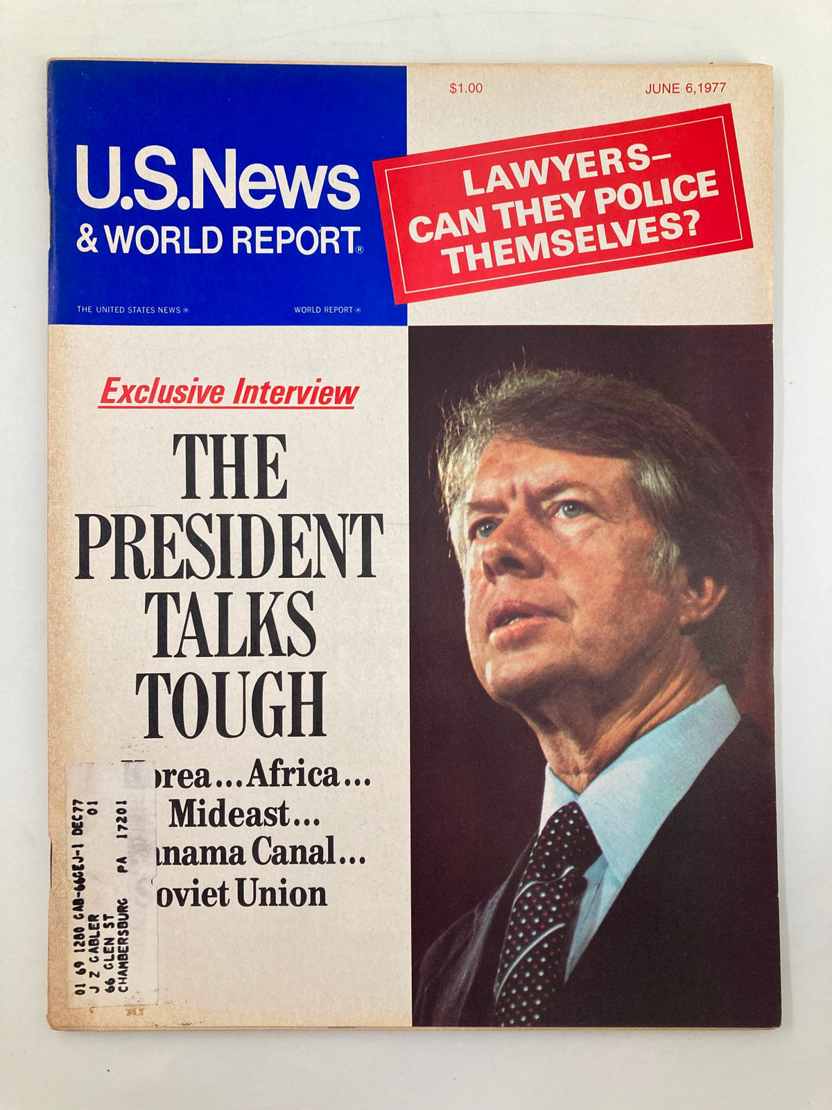 US News & World Report Magazine June 6 1977 Jimmy Carter Talks Tough