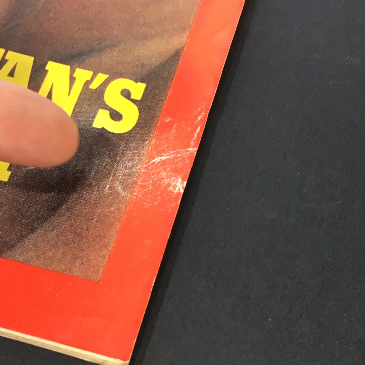 Close-up of the cover of VTG Time Magazine from August 2, 1971, highlighting the title 'Pakistan's Agony' with visible wear marks.
