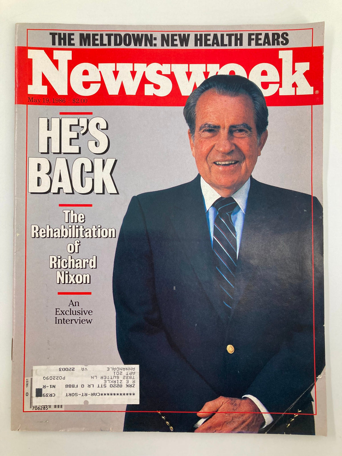 Vintage Newsweek Magazine May 19 1986 The Rehabilitation of Richard Nixon