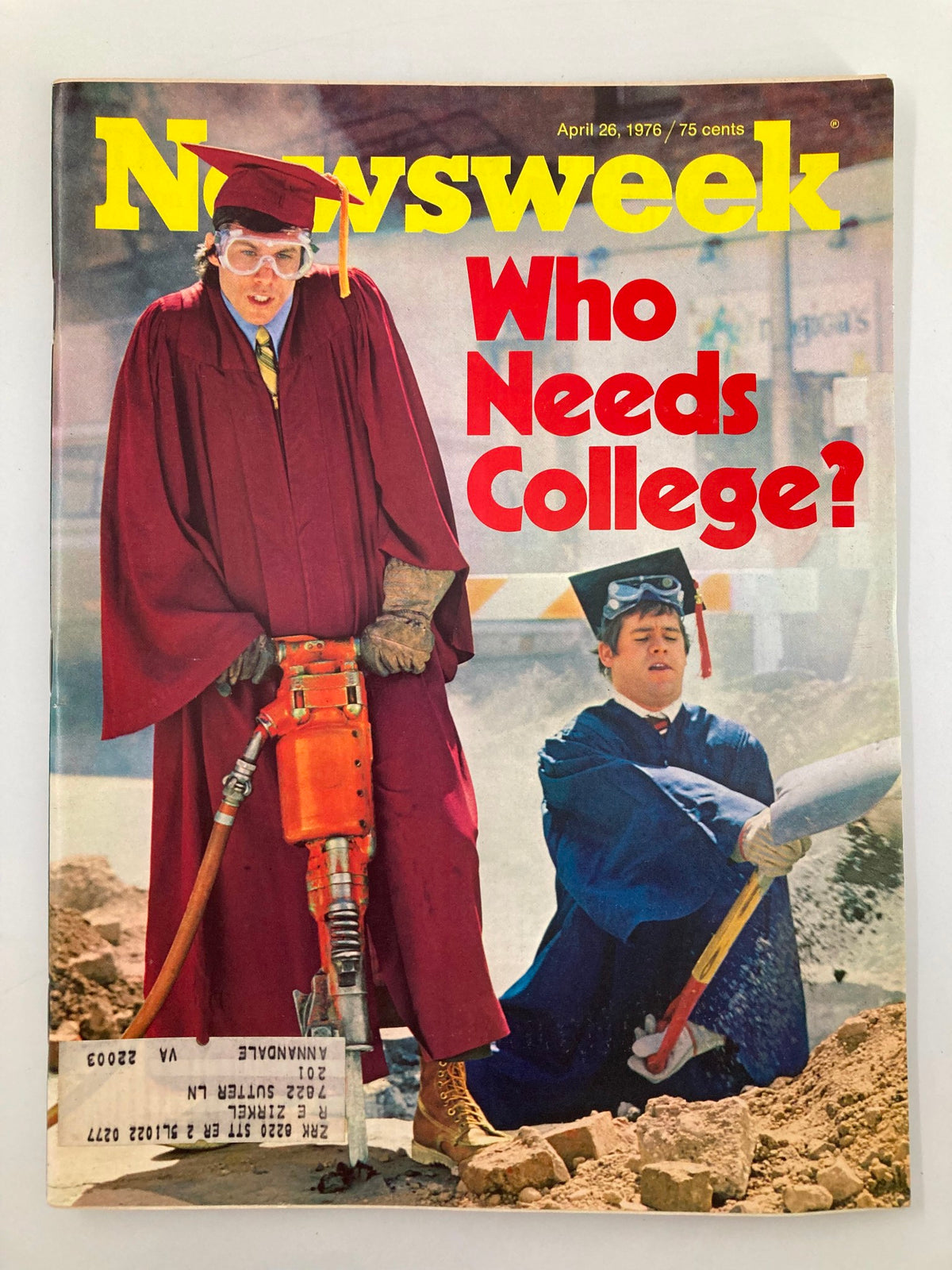 Vintage Newsweek Magazine April 26 1976 Who Needs College When You Have Skills