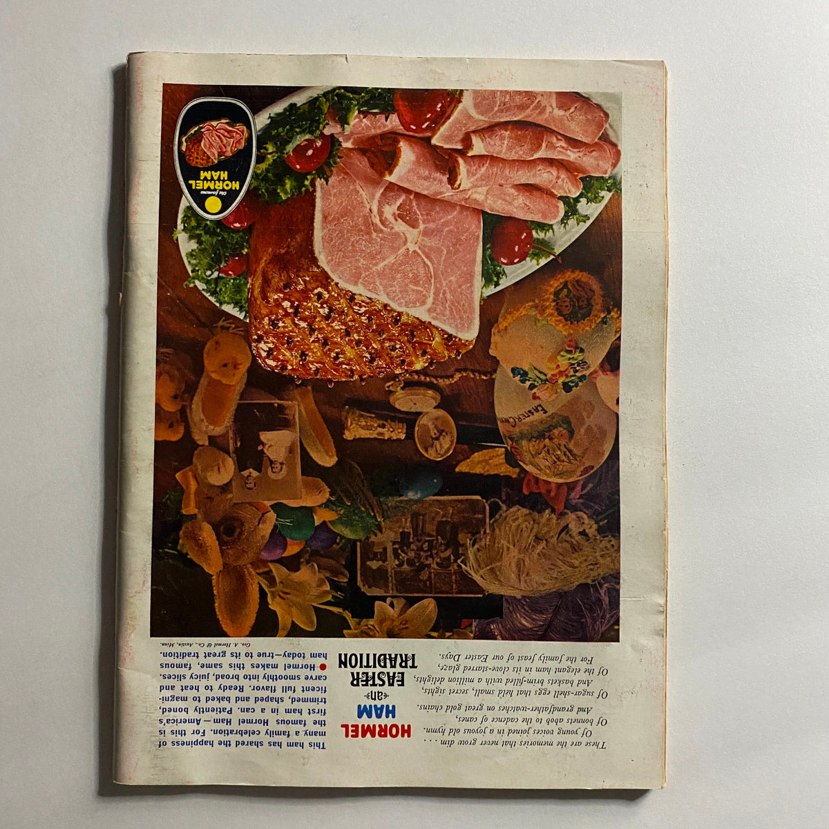 Back cover of VTG Time Magazine March 19 1965, featuring various food items and advertisements, complementing the iconic issue with Martin Luther King Jr.
