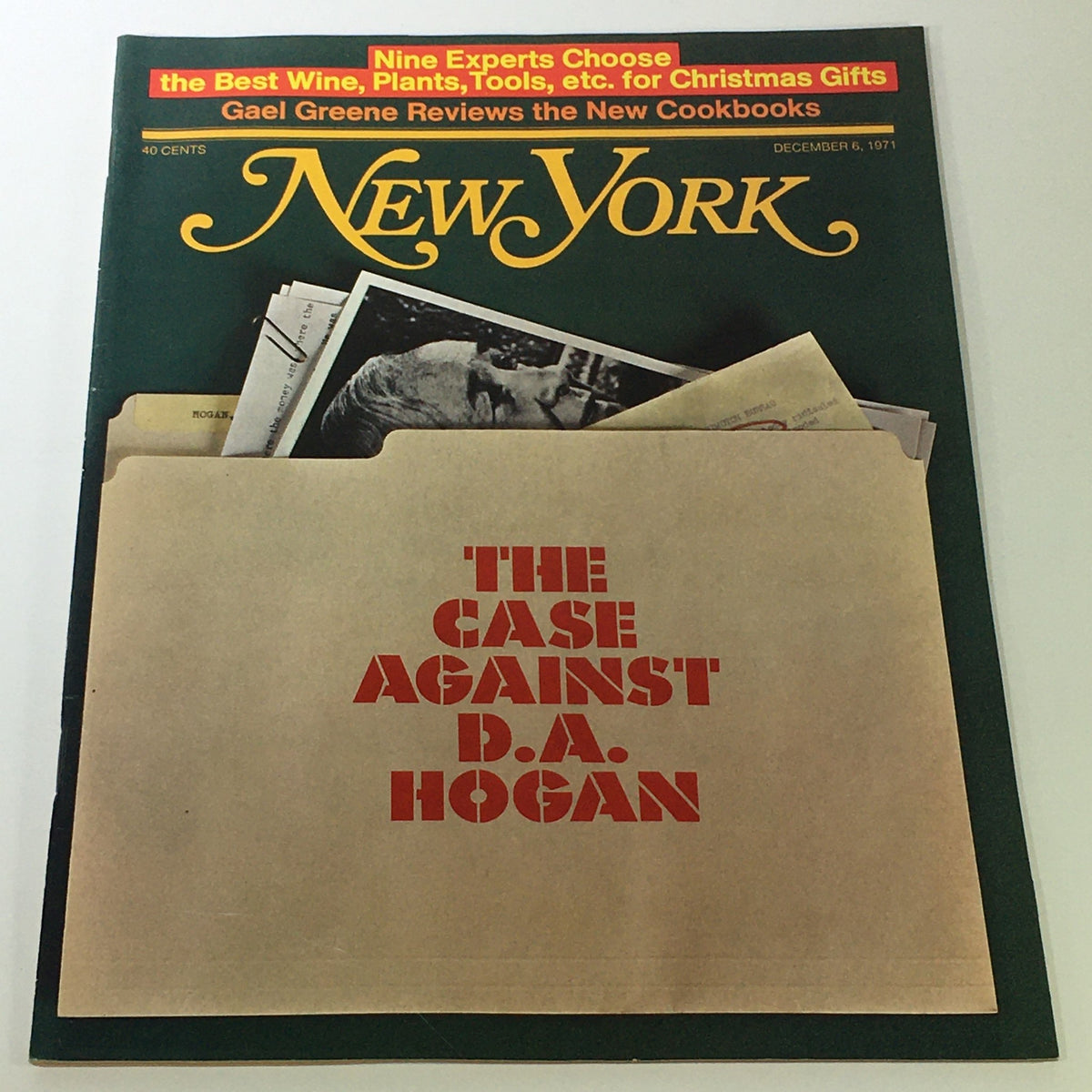 Vintage New York Magazine December 6 1971 - The Case Against D.A. Hogan / Newsstand