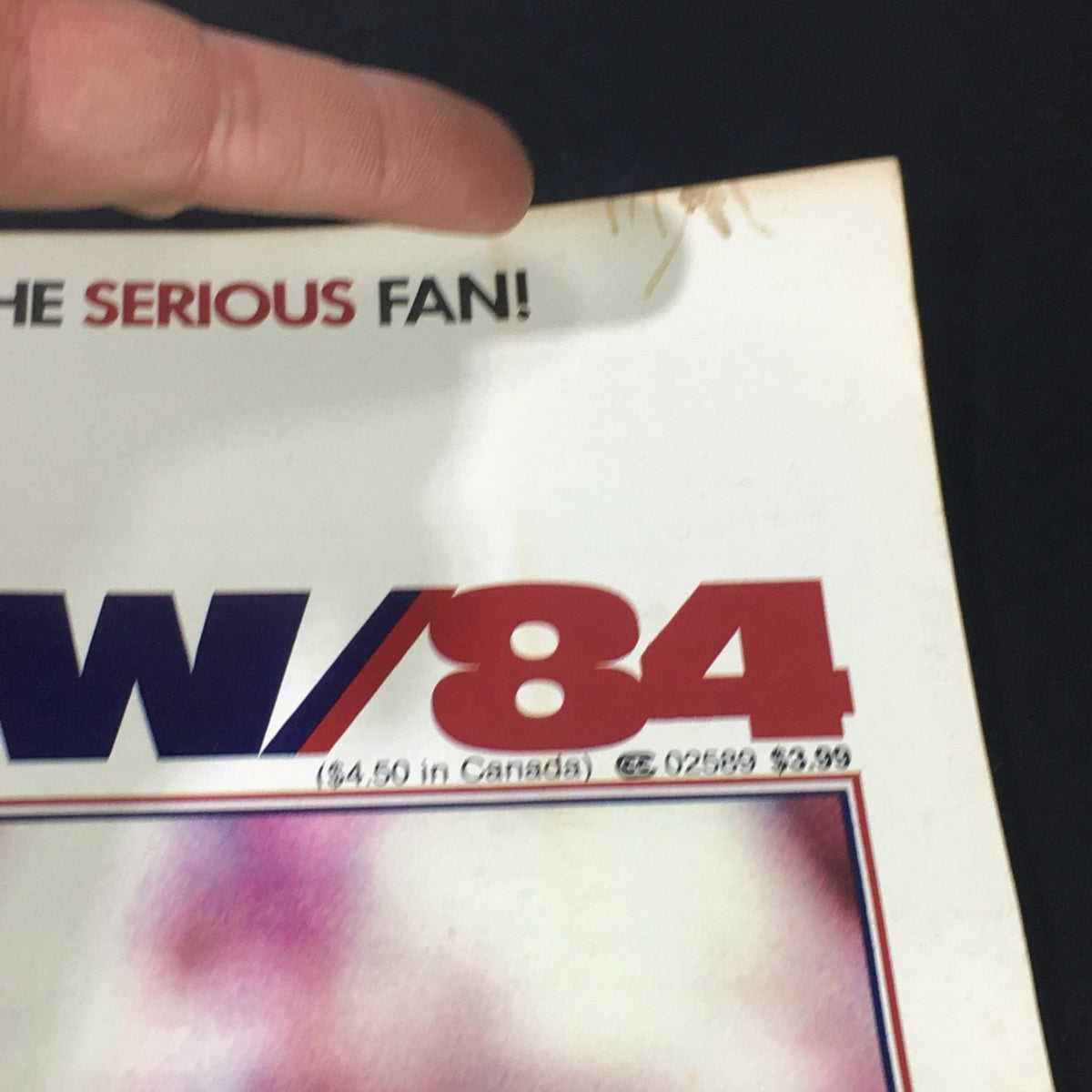 Close-up of the header of VTG NFL Don Heinrich's Pro Preview Magazine 1984, emphasizing the magazine's title and price details for collectors.
