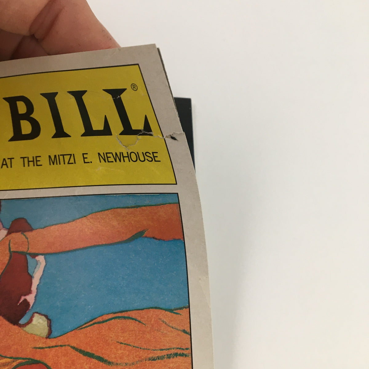 Side view of the 2004 Playbill for Belle Epoque, Lincoln Center Theater at the Mitzi E. Newhouse, highlighting the iconic Playbill logo.
