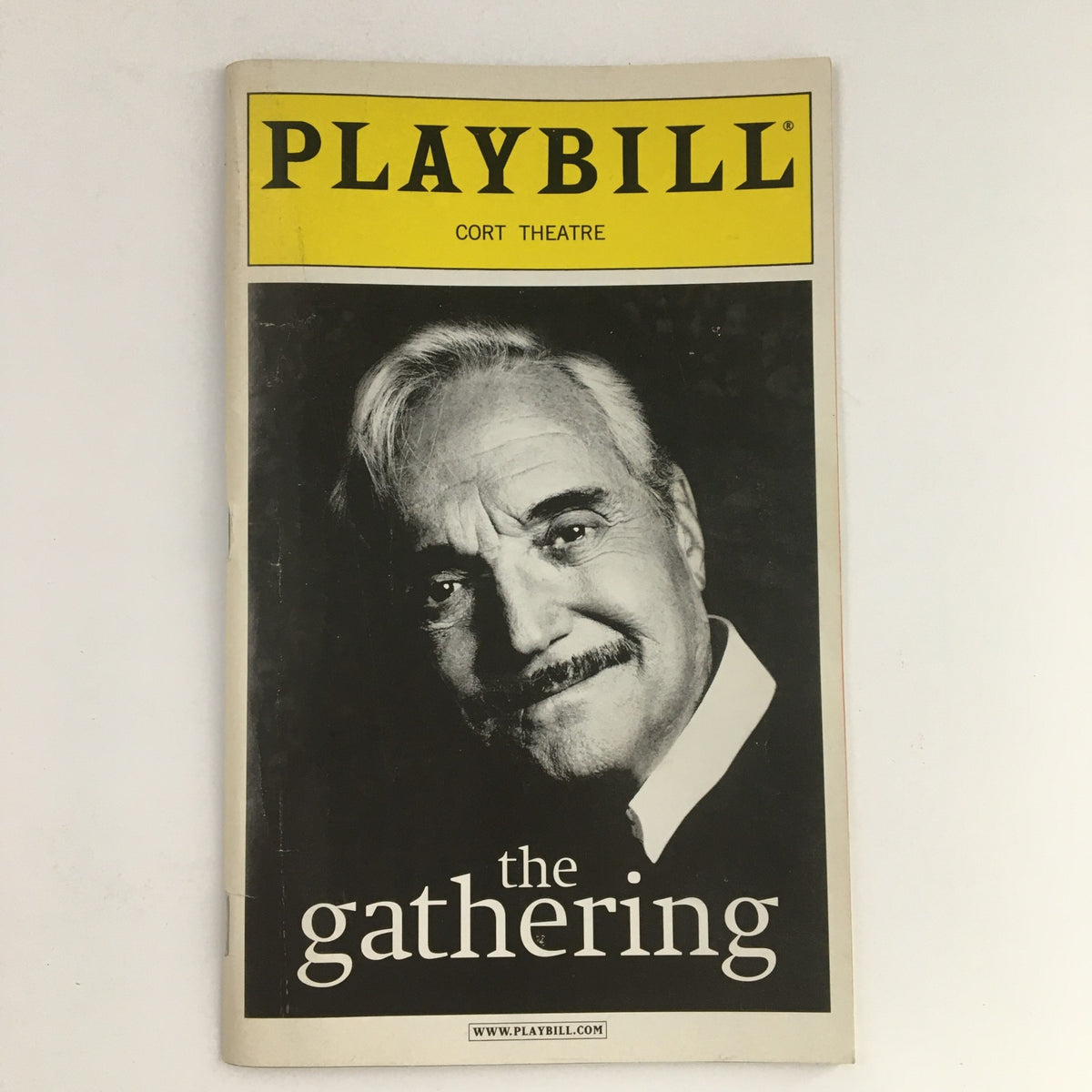 2001 Playbill for The Gathering at Cort Theatre featuring Hal Linden on the cover.