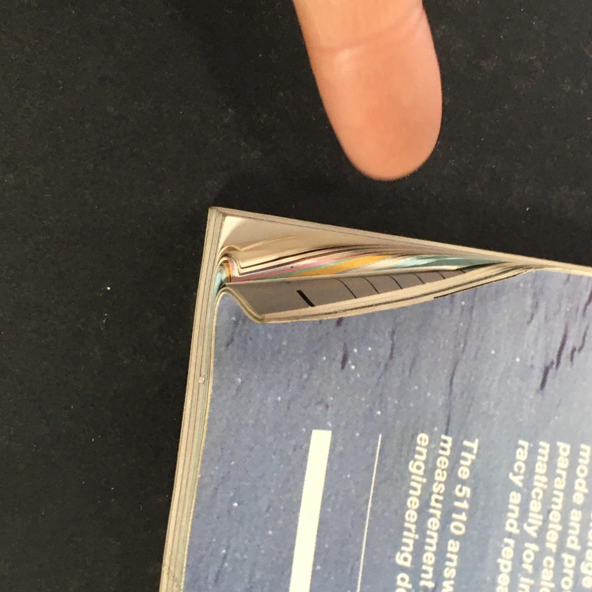 Close-up of the spine of the May 14, 1984 Fortune Magazine, showing minor creases and wear indicative of its vintage condition.
