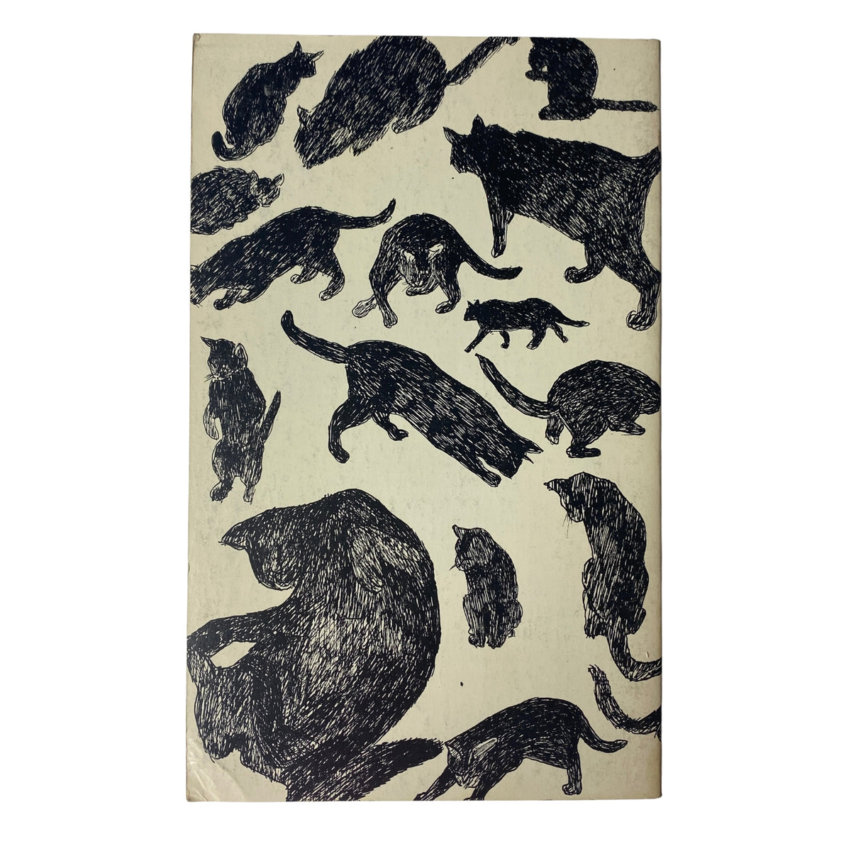 Cover of The Paris Review Magazine Spring 1984 No. 91 depicting a stylized illustration of various cats, showcasing artistic design by Jennifer Bartlett.