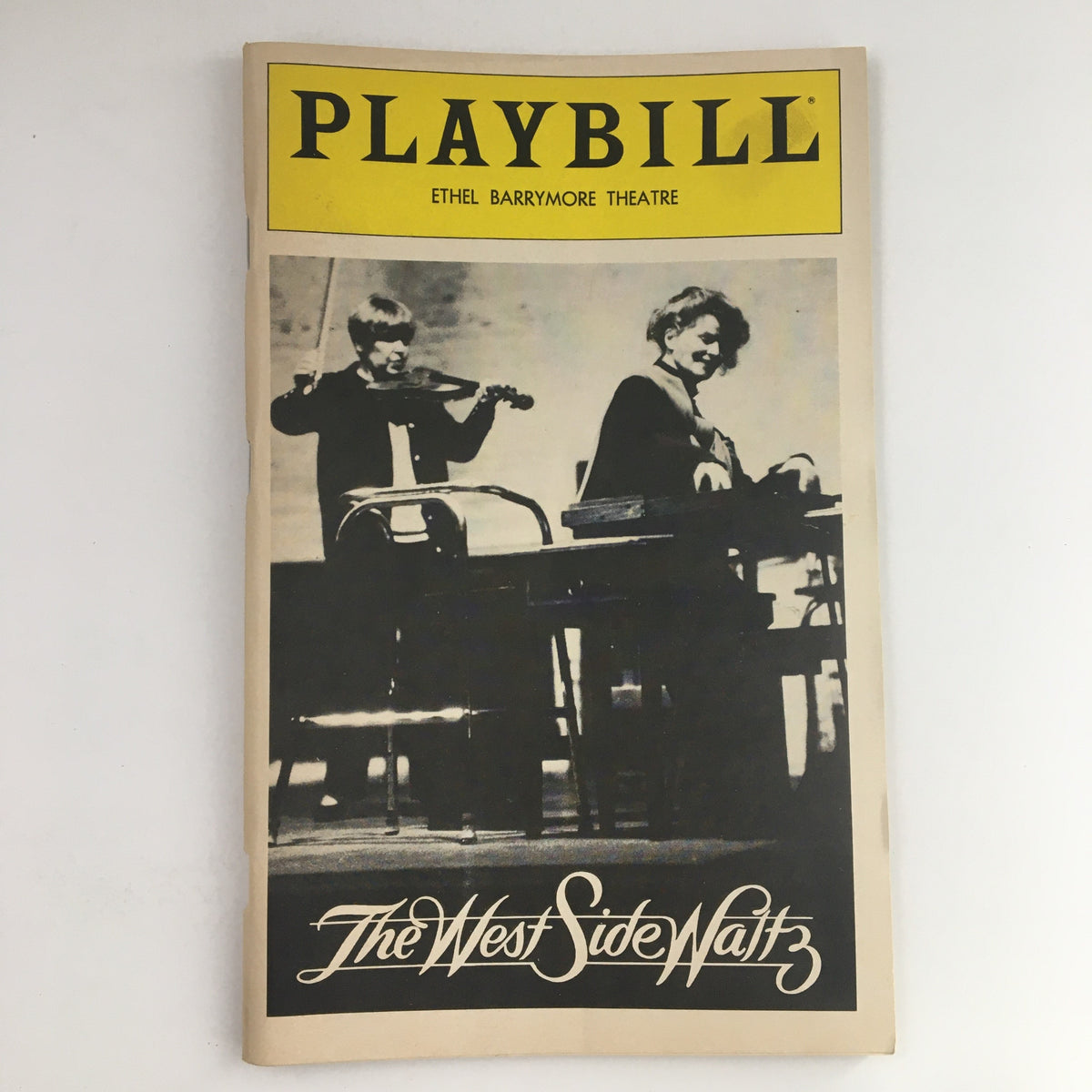 1981 Playbill featuring Katharine Hepburn in The West Side Waltz, showcasing a classic theatrical moment at the Ethel Barrymore Theatre.