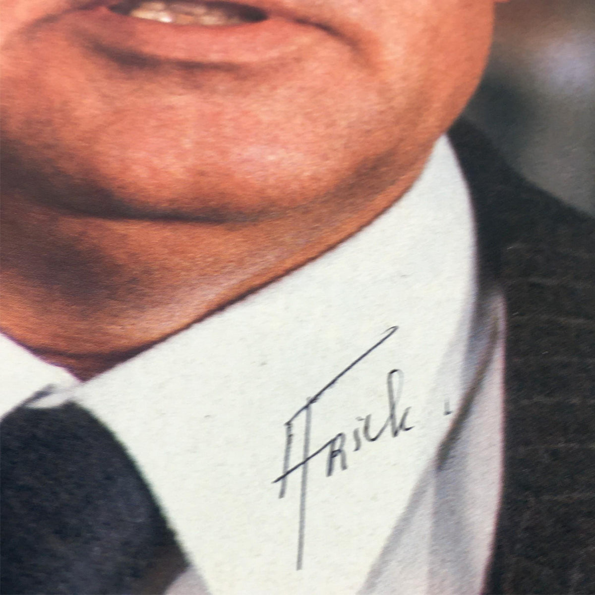 Close-up of a signed detail from the VTG US News & World Report March 25 1985, featuring Mikhail Gorbachev's Kremlin.