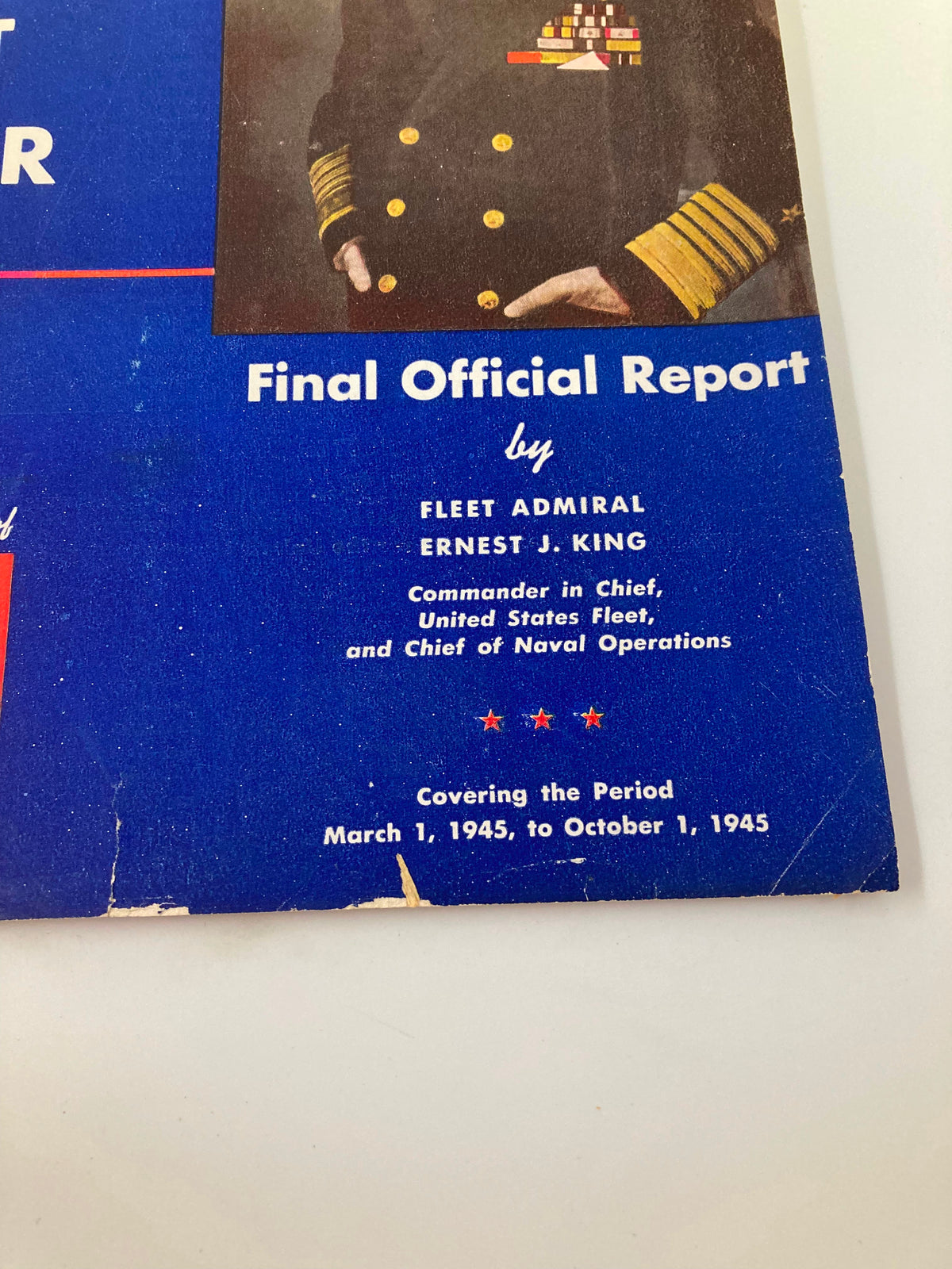 US News & World Report Magazine March 1 1945 Fleet Admiral Ernest J. King