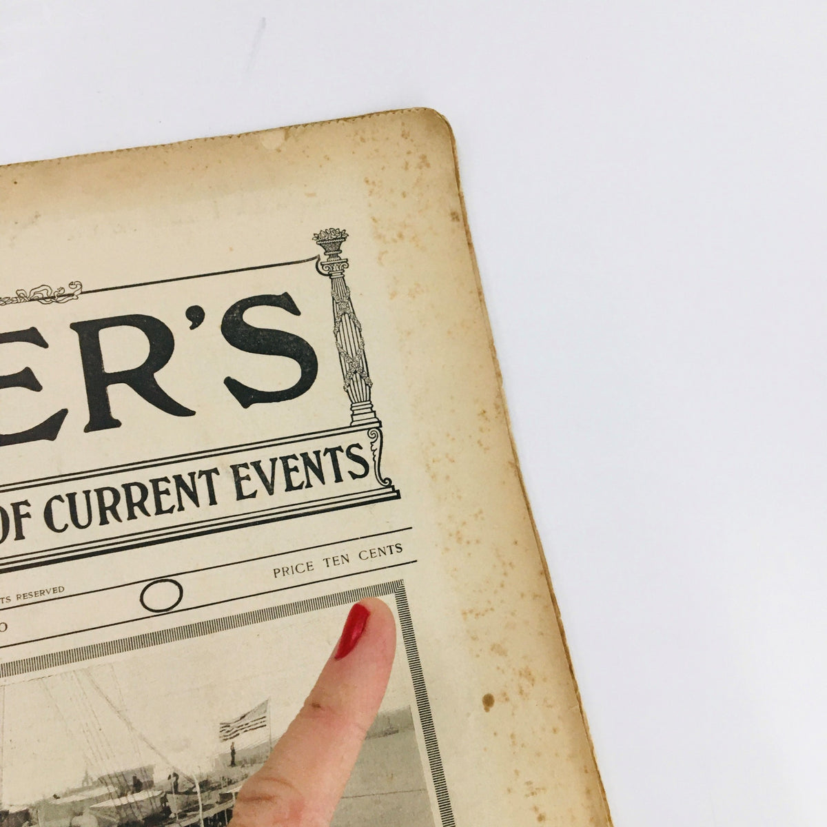 Close-up of Collier's Weekly Journal's header for June 2 1900, showcasing the title and publication details.