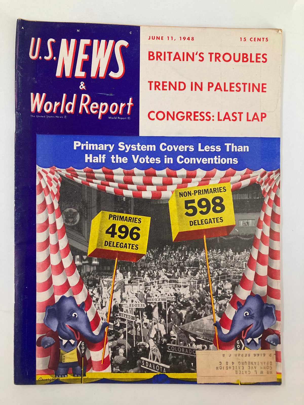 US News & World Report Magazine June 11 1948 Half the Votes in Conventions