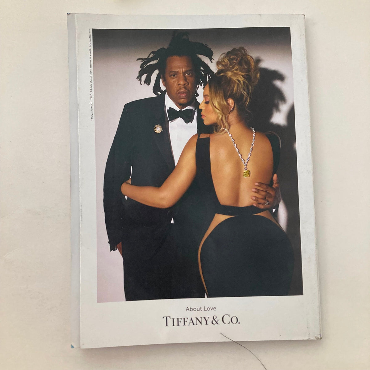 Cover of Vogue Magazine October 2021 featuring Jay-Z and Beyoncé in an elegant pose, highlighting their collaboration with Tiffany & Co. in the issue titled 'The Year of the Lorde, Jay-Z & Beyoncé'.