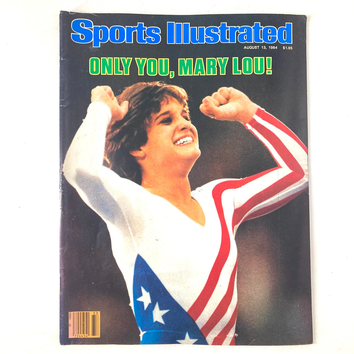 Sports Illustrated Magazine August 13 1984 featuring Mary Lou Retton celebrating her Olympic success, cover image highlighting the iconic gymnast with a vibrant background.