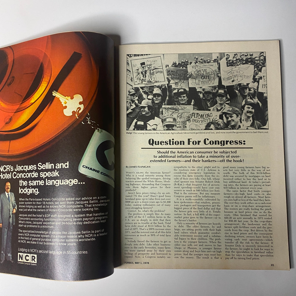 Forbes Magazine May 1, 1978 Agriculture: What Ails U.S. Farmers? VG