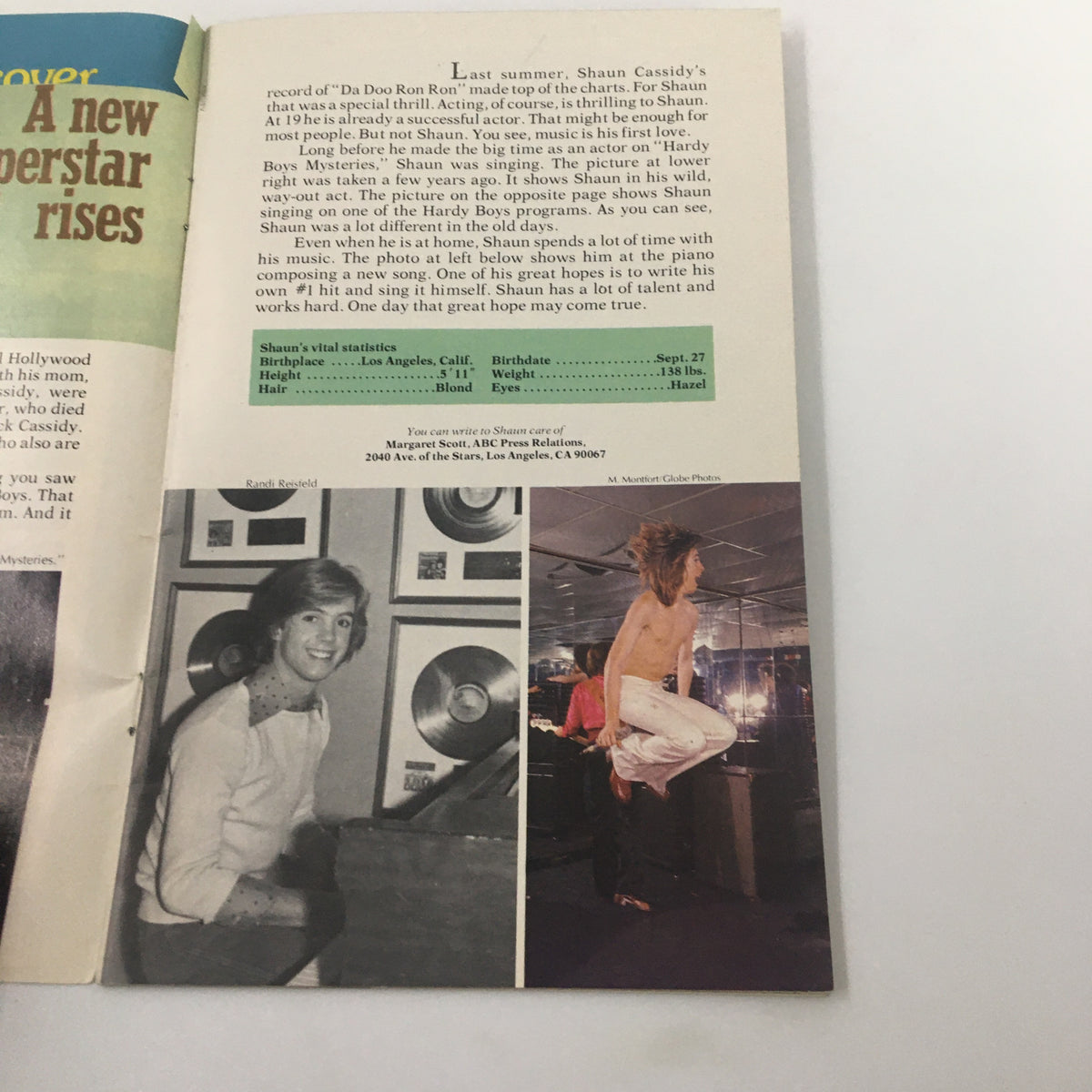 Vintage SuperMag Magazine 1977 Vol. 2 No. 3 Shaun Cassidy & Randi Reisfeld No Label