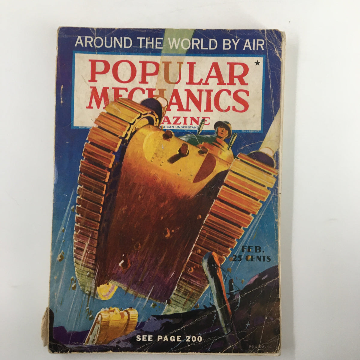 Vintage Popular Mechanics Magazine February 1937 Around The World by Air No Label