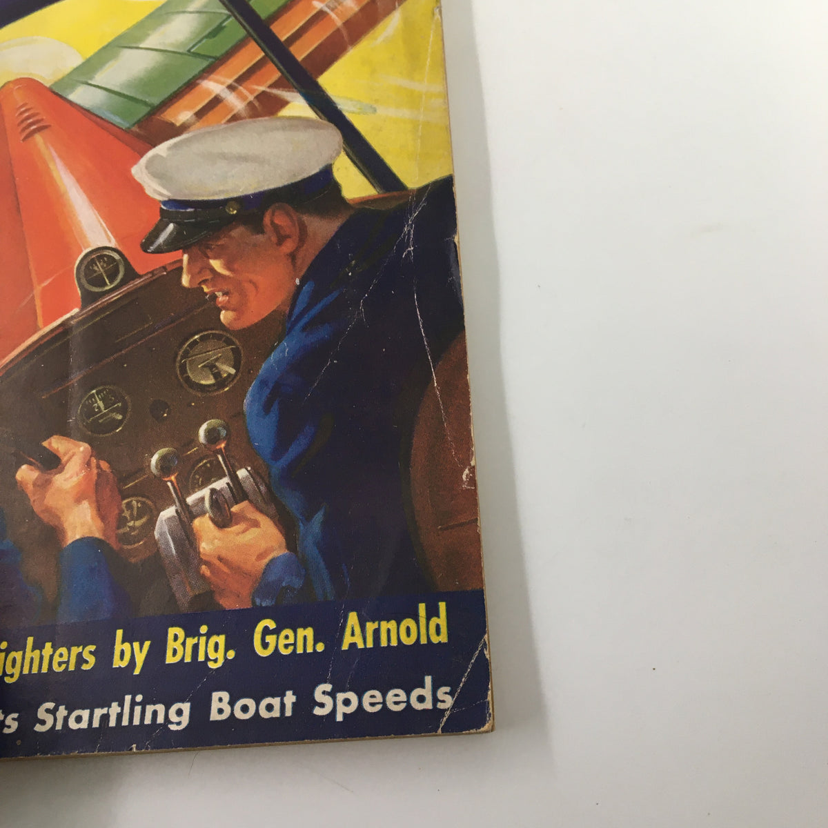 Cover of VTG Modern Mechanix Magazine September 1936 featuring a vintage pilot in uniform operating an aircraft control, showcasing the theme of technology and innovation.