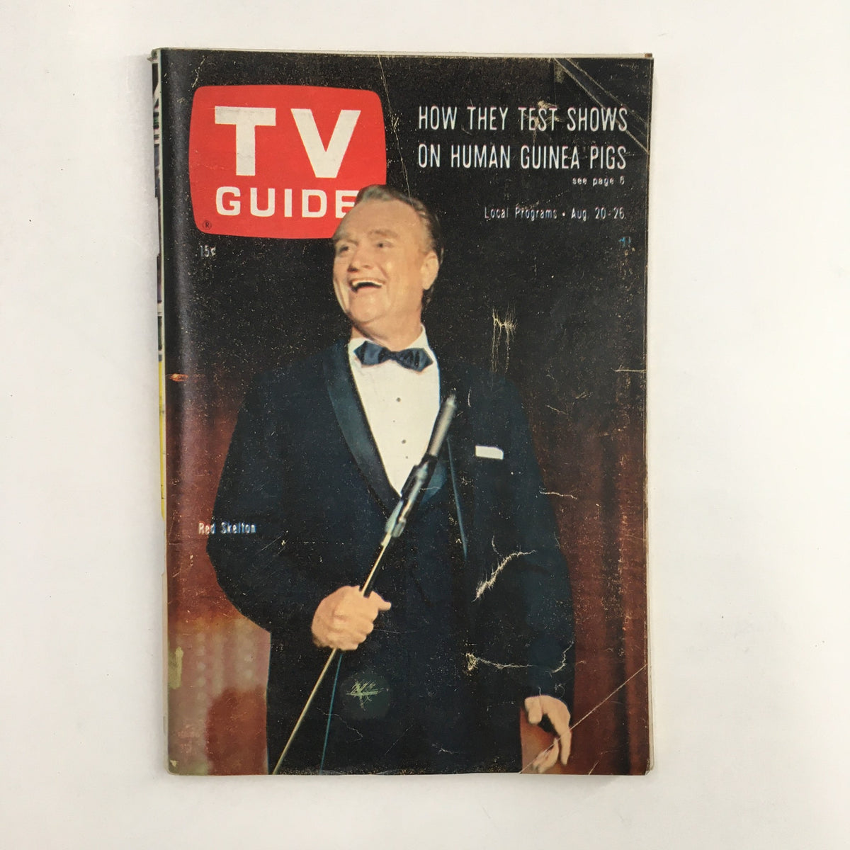TV Guide Magazine August 20 1966 featuring Red Skelton on the cover, showcasing vintage entertainment history with a classic design.