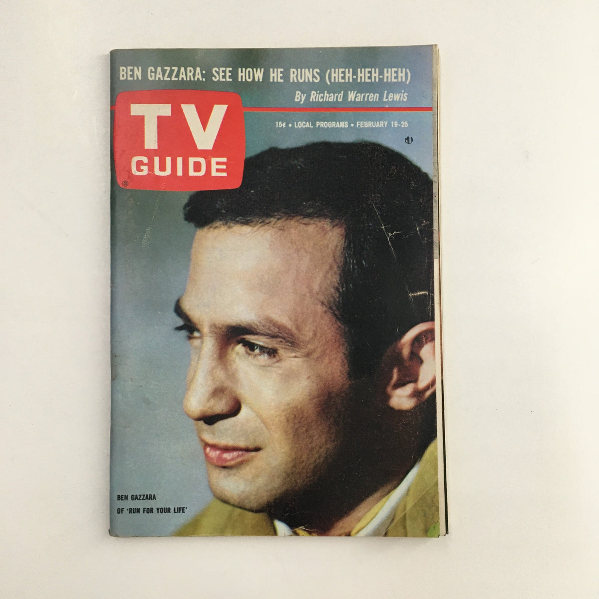 TV Guide February 19, 1966 featuring Ben Gazzara on the cover, highlighting his notable role and vintage magazine design.