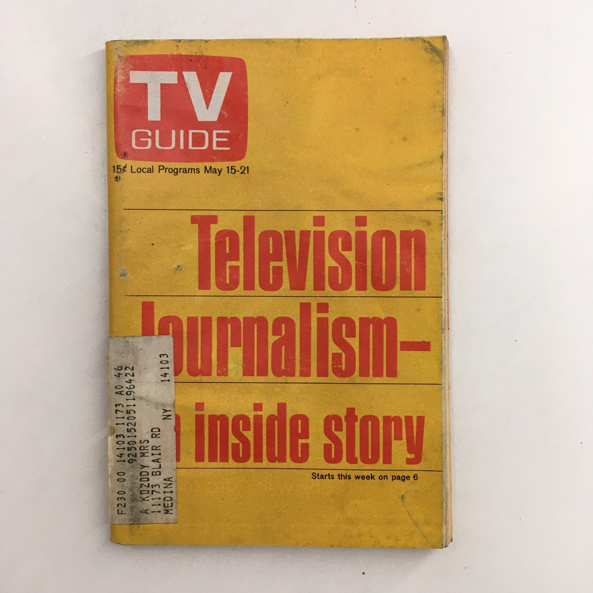 TV Guide Magazine May 15 1971 TV Journalism, An Inside Story Rochester NY