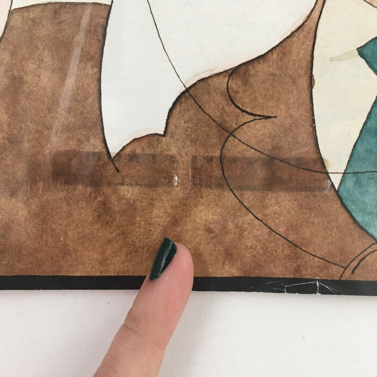 Close-up detail of The New Yorker March 6 2017 magazine, showing minor wear and an address label on the cover.