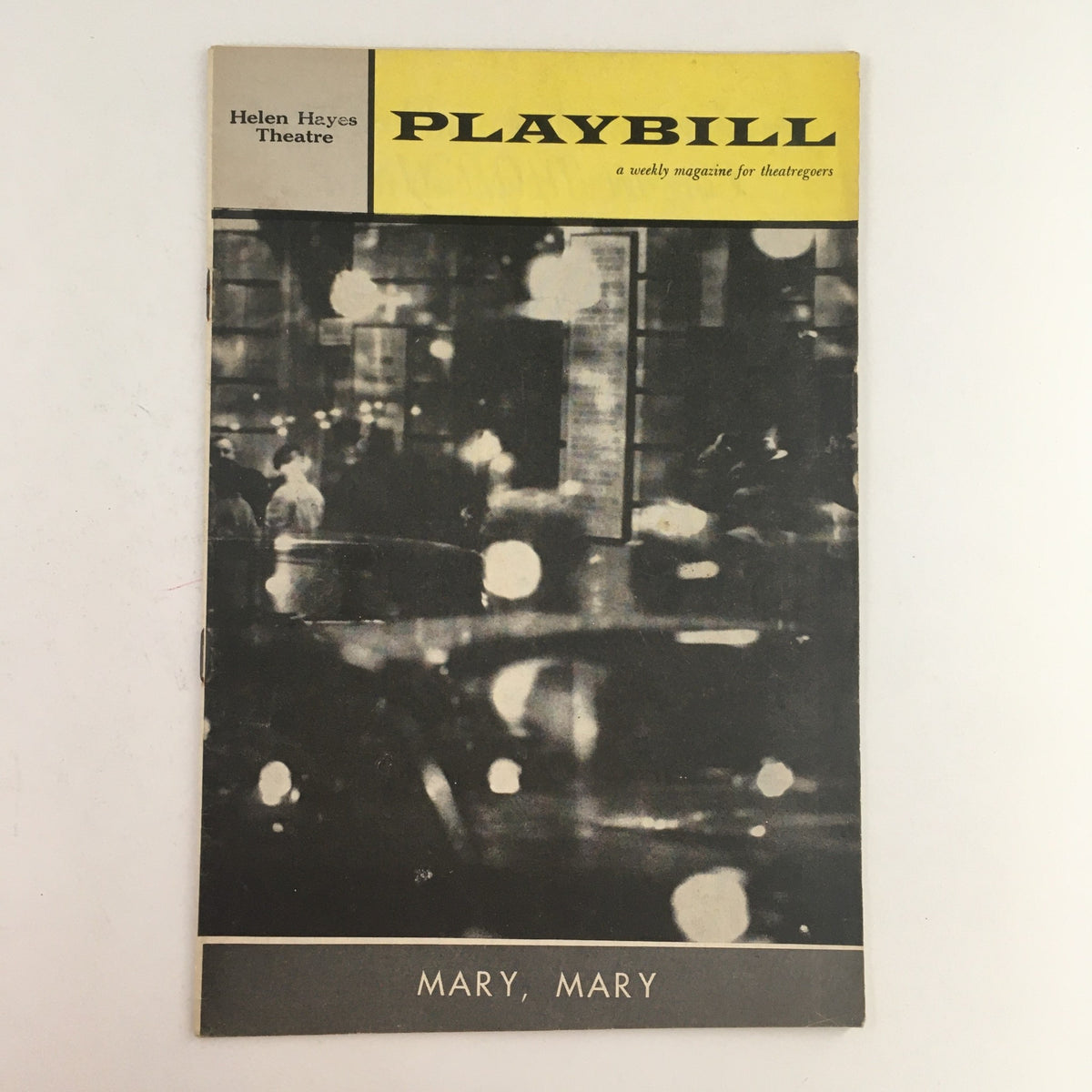 1961 Playbill for Mary, Mary at the Helen Hayes Theatre featuring a vintage cover design.