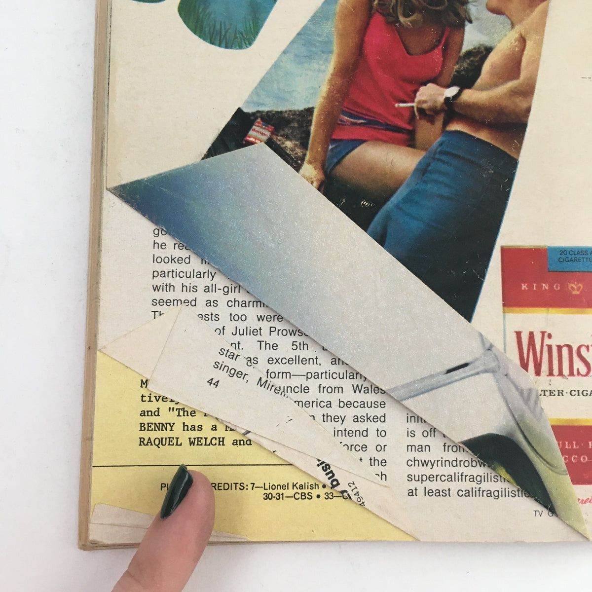 Back cover of TV Guide March 15 1969, showing advertisements and vintage design elements related to cigarette brands, enhancing the nostalgic value of the magazine.