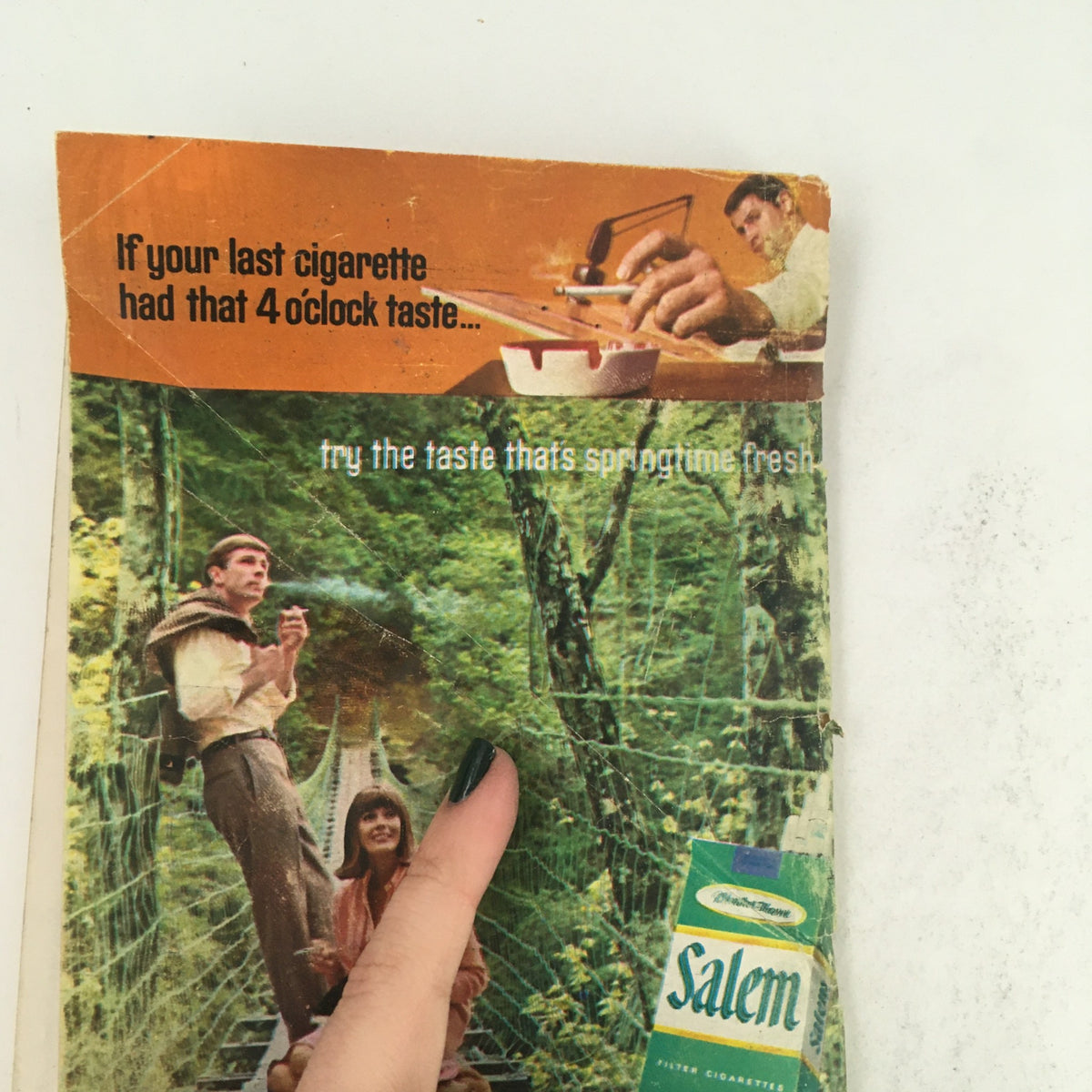 Advertisement page from TV Guide December 9, 1967, featuring a vintage cigarette ad reflecting the advertising style of the era.