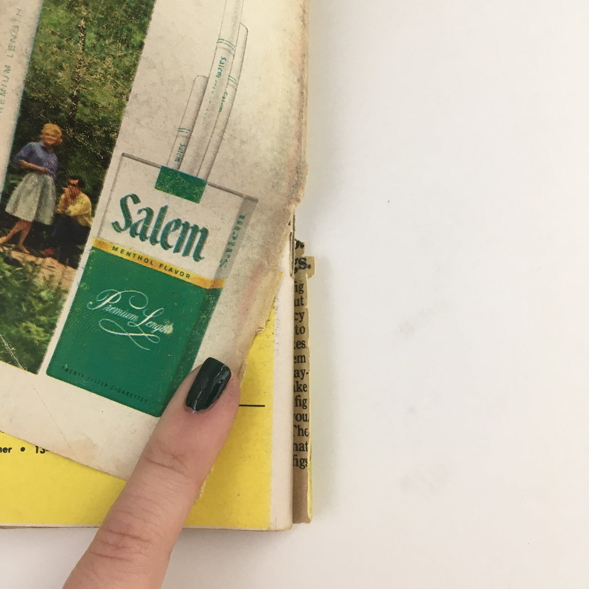 Vintage advertisement from TV Guide August 26, 1967 showcasing Salem menthol cigarettes.