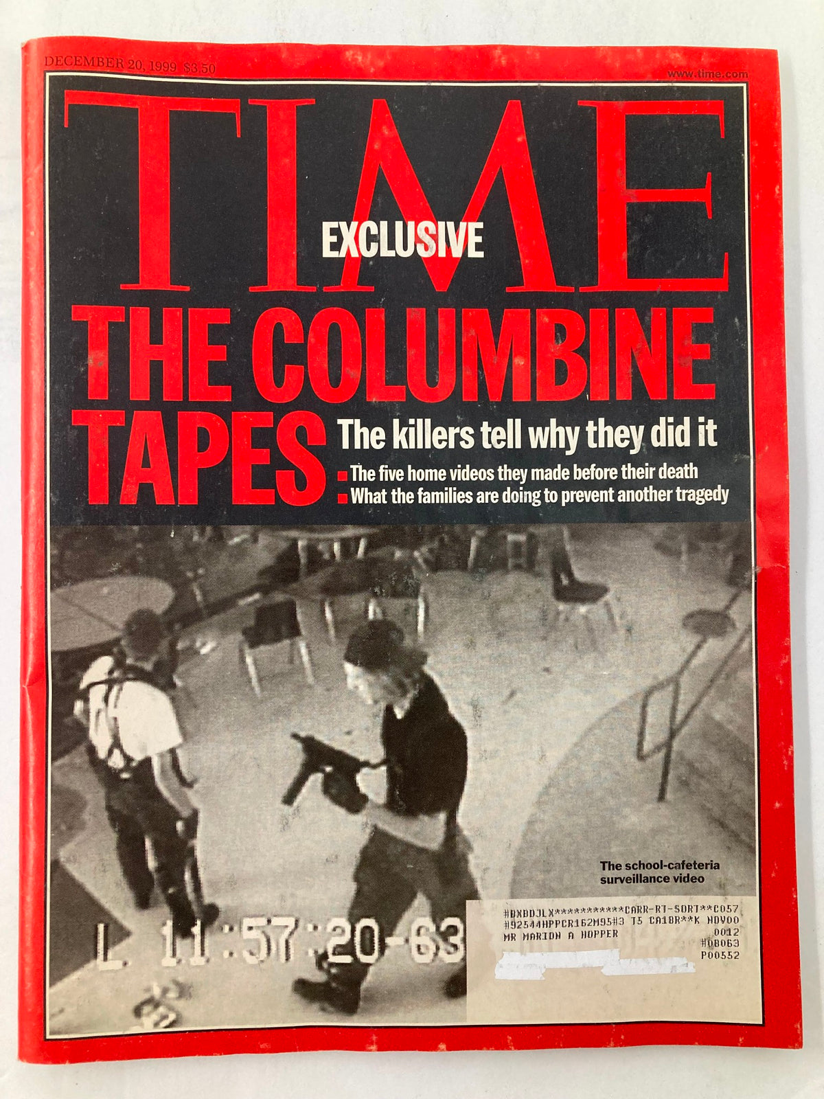 Time Magazine December 20 1999 The Columbian Tapes & The Five Home Videos