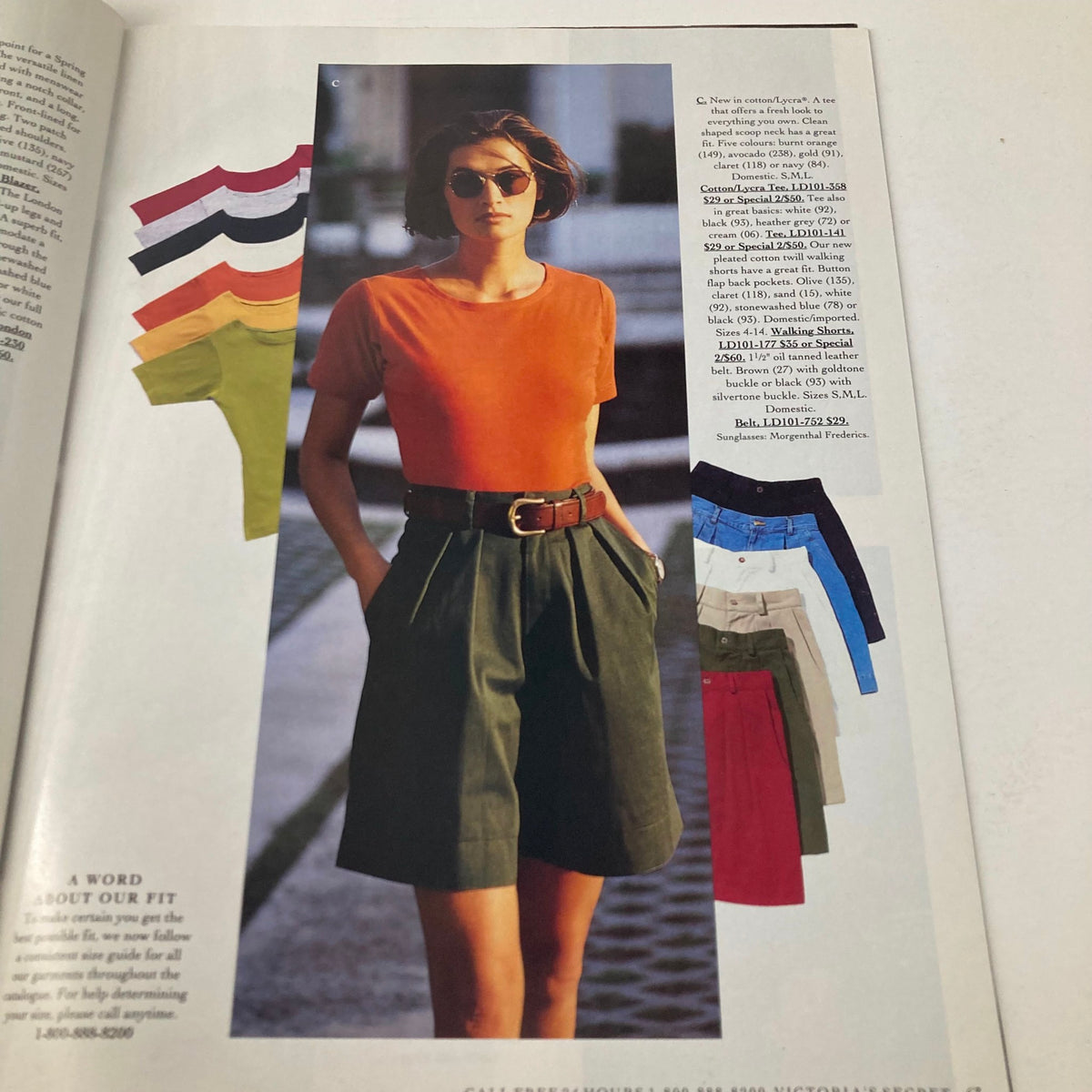 Spring 1992 Collection Victoria's Secret No. 10 Catalog featuring a stylish model in casual clothing, showcasing classic colors and a chic urban look.