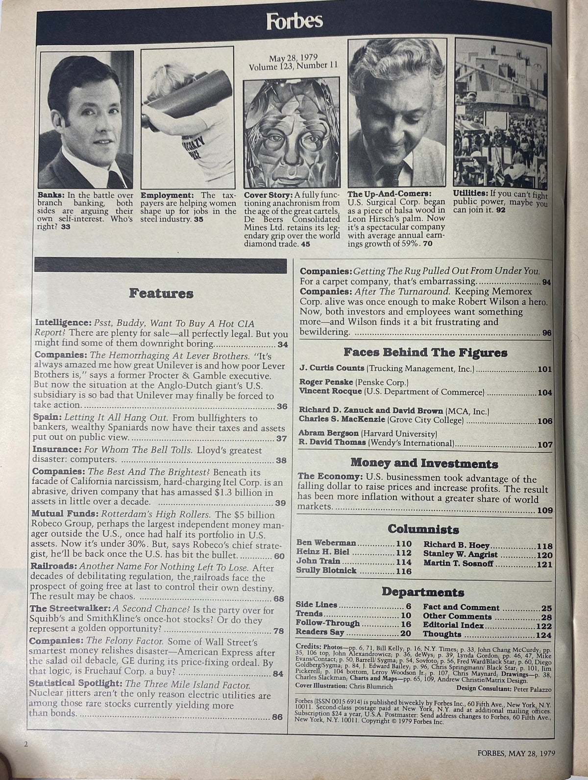 Forbes Magazine May 28, 1979 Oppenheimer of DeBeers, Is A Diamond Cartel Forever