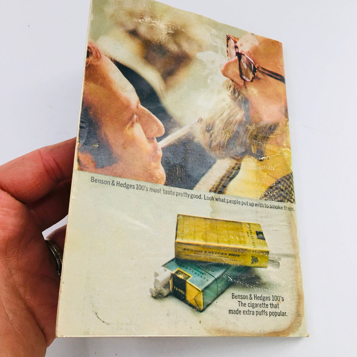 Back cover of TV Guide January 17 1970 featuring an advertisement for Benson & Hedges cigarettes, reflecting advertising styles of the 1970s.