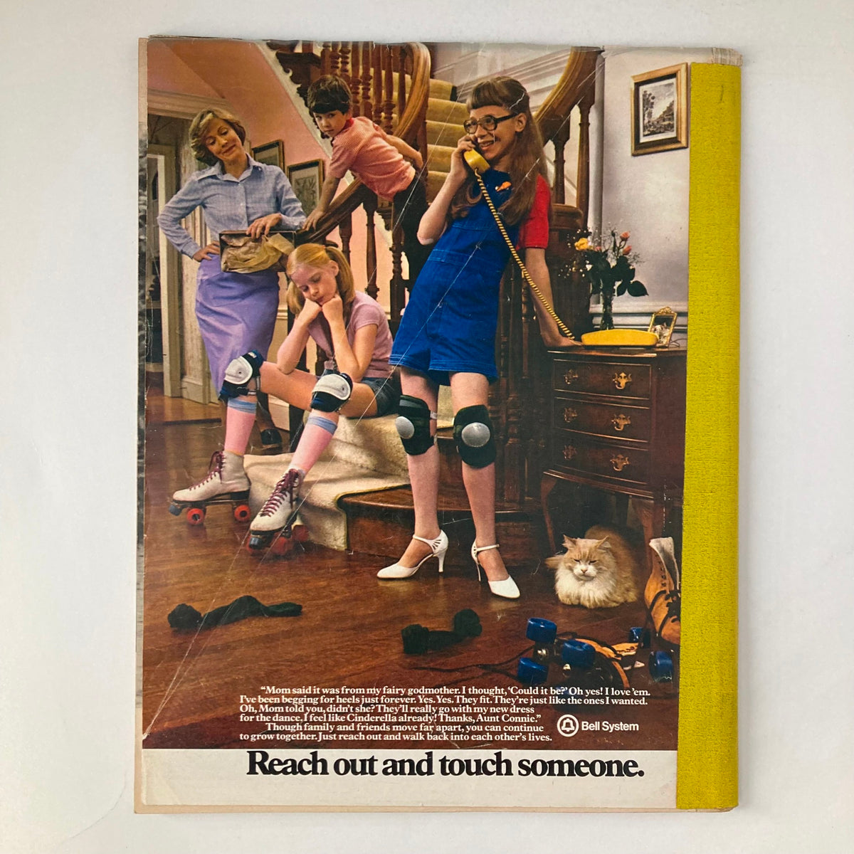 Back cover of VTG Life Magazine June 1980, Vol 3 No 6, featuring a vintage advertisement and a scene of a family indoors, connecting readers to the era.