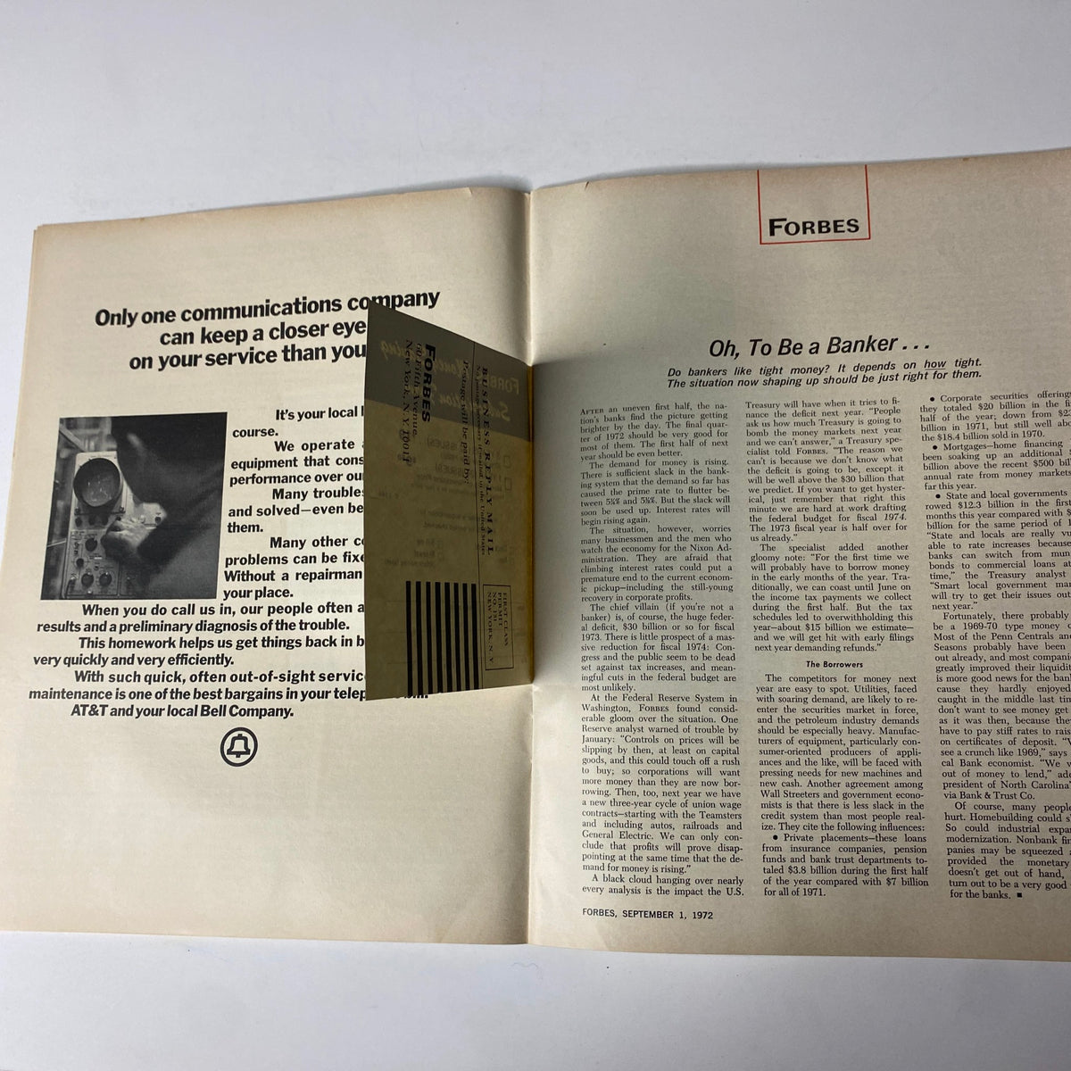 Forbes Magazine September 1, 1972 Where Have All The Babies Gone?
