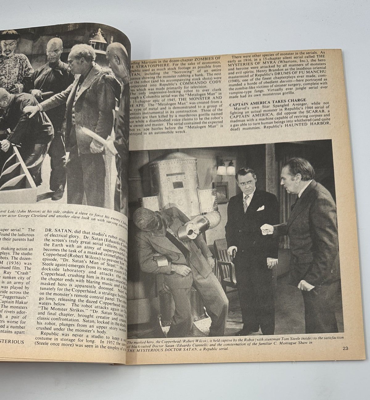 Another image from 'Monsters of the Movies No. 6' featuring a scene from horror film production, highlighting the artistry and storytelling of early horror cinema.