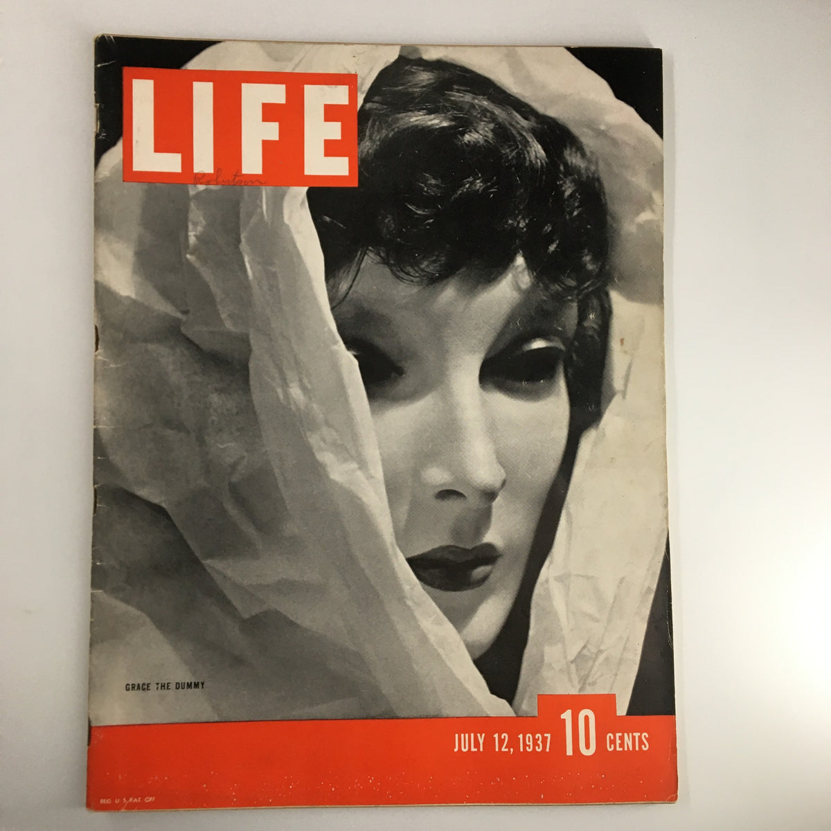 Life Magazine July 12 1937 Featuring Grace The Dummy - Collector's Edition, Good Condition