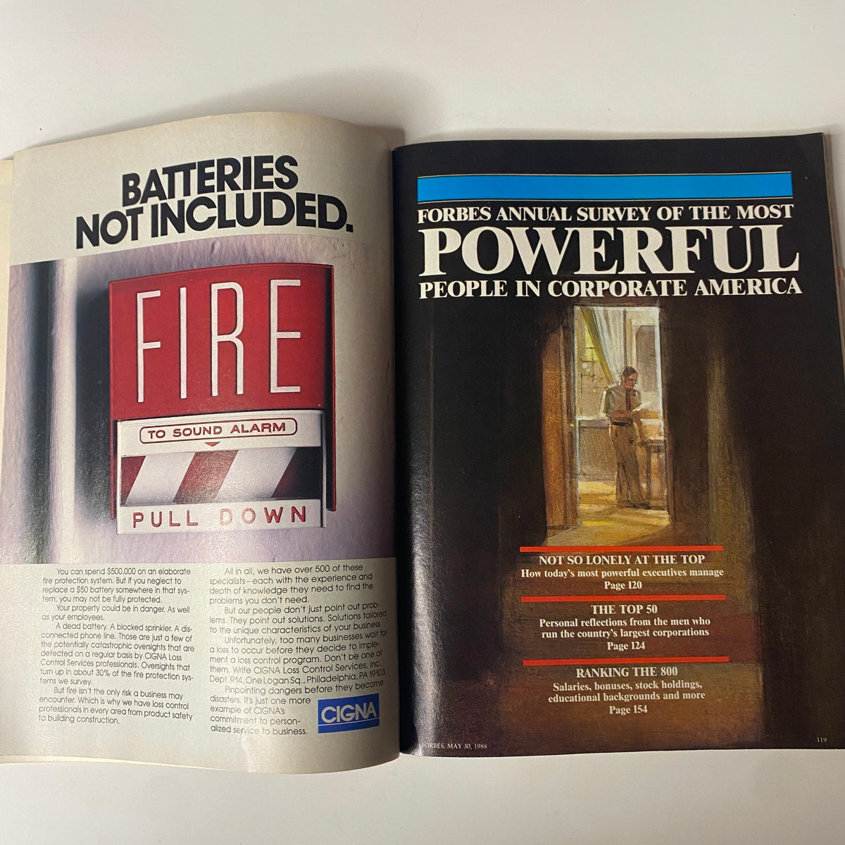 Forbes Magazine May 30, 1988, showcasing the cover story on the most powerful people in Corporate America with a focus on leadership and empowerment.