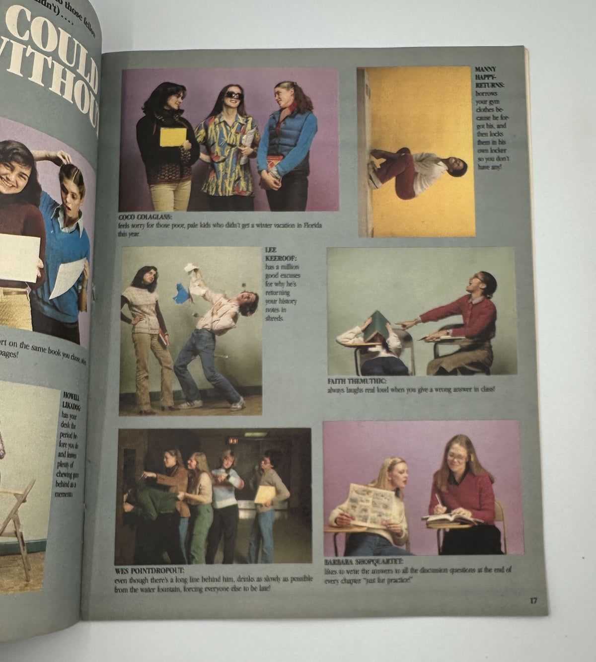 Humorous content from Bananas Magazine No. 35 illustrating funny scenarios with characters, enhancing the magazine's playful approach to entertainment.