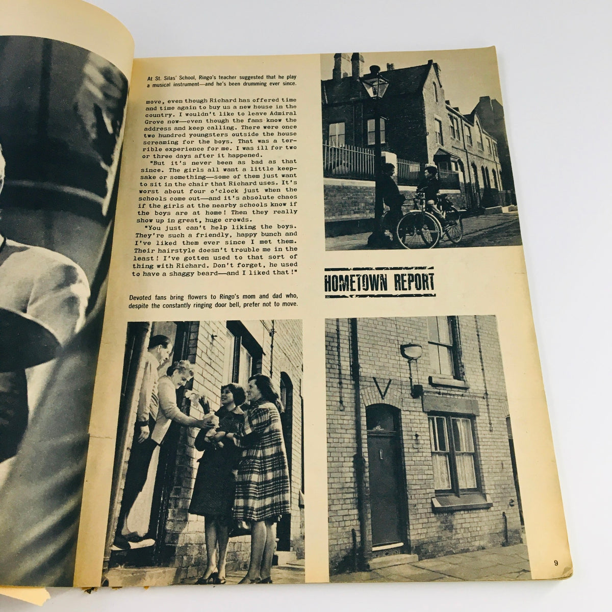 1964 The Beatles Are Back and Visit Their Home Fab Photos - An interior page featuring candid moments and text about Ringo's family and upbringing in Liverpool.