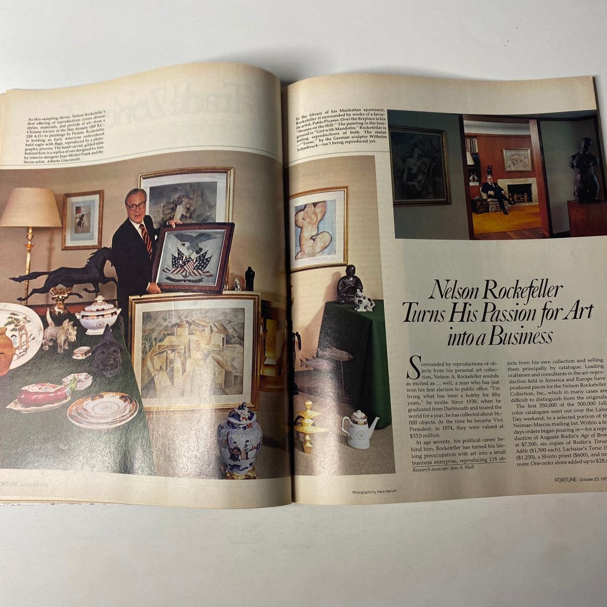 Fortune Magazine October 23, 1978 Nelson Rockefeller, Salesman