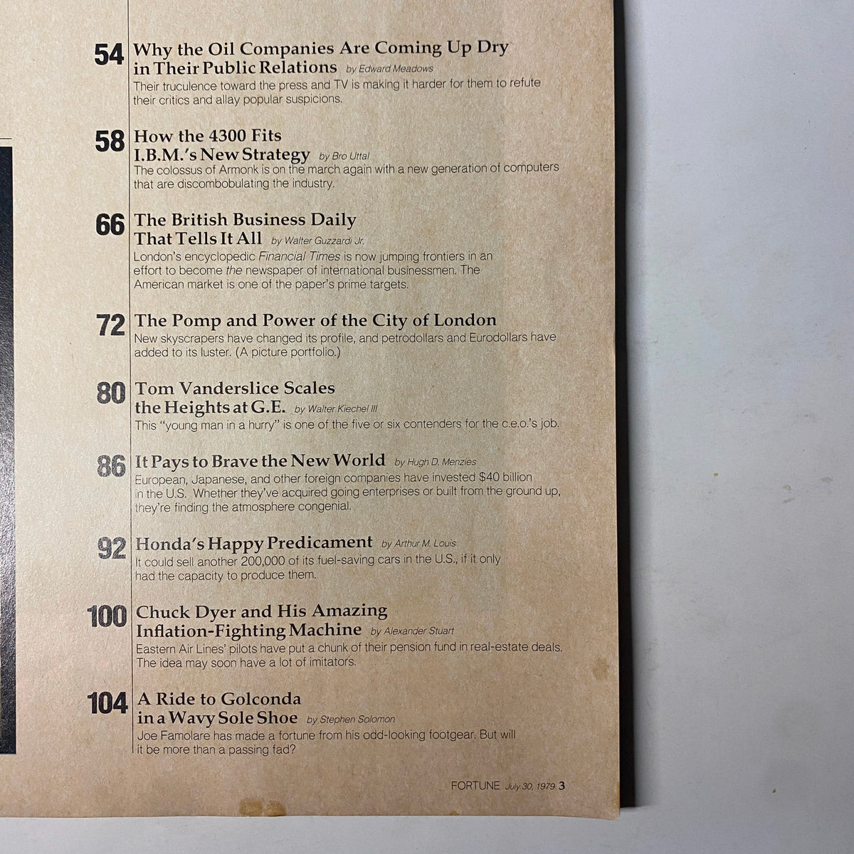 Fortune Magazine July 30, 1979 The Oil Companies Under Siege