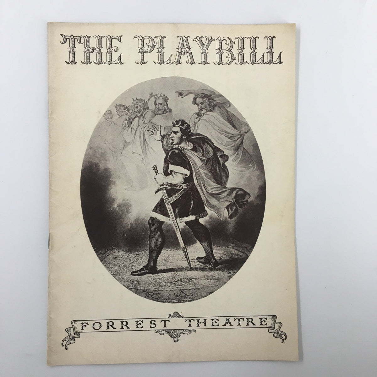 1937 Playbill for Tobacco Road at Forrest Theatre featuring a classic cover illustration of a male character in historical attire.