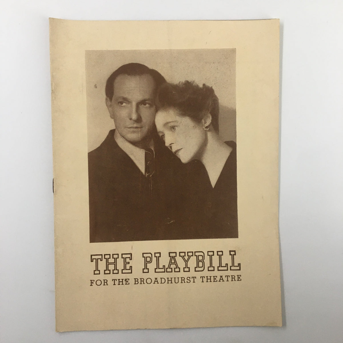 Cover of the 1942 Playbill for The Broadhurst Theatre featuring Eva La Gallienne and Joseph Schildkraut in Uncle Harry by Thomas Job.