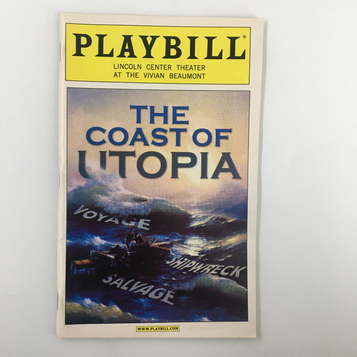 2007 Playbill Lincoln Center Theater The Coast of Utopia featuring a vibrant cover illustration with the title prominently displayed.