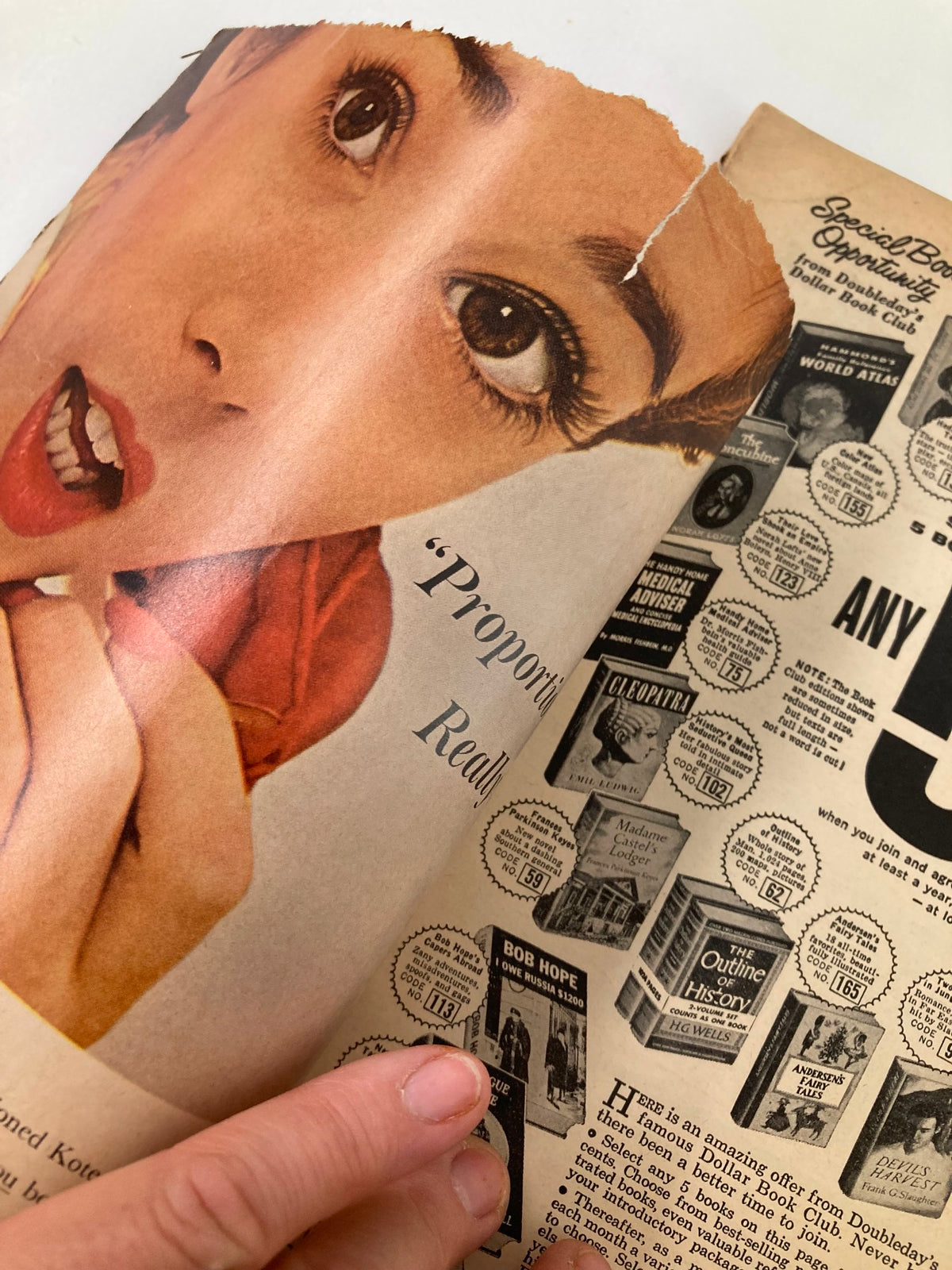Interior page of the VTG TV Radio Mirror Magazine October 1963 showcasing a vintage advertisement and illustrations.