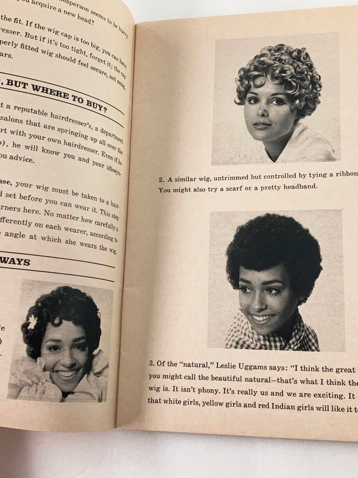 VTG 1968 Seventeen Catalog The Great Hair Put-on Wigs, Falls & Switches showcasing hairstyles featuring curly wigs and beauty advice on wearing wigs.