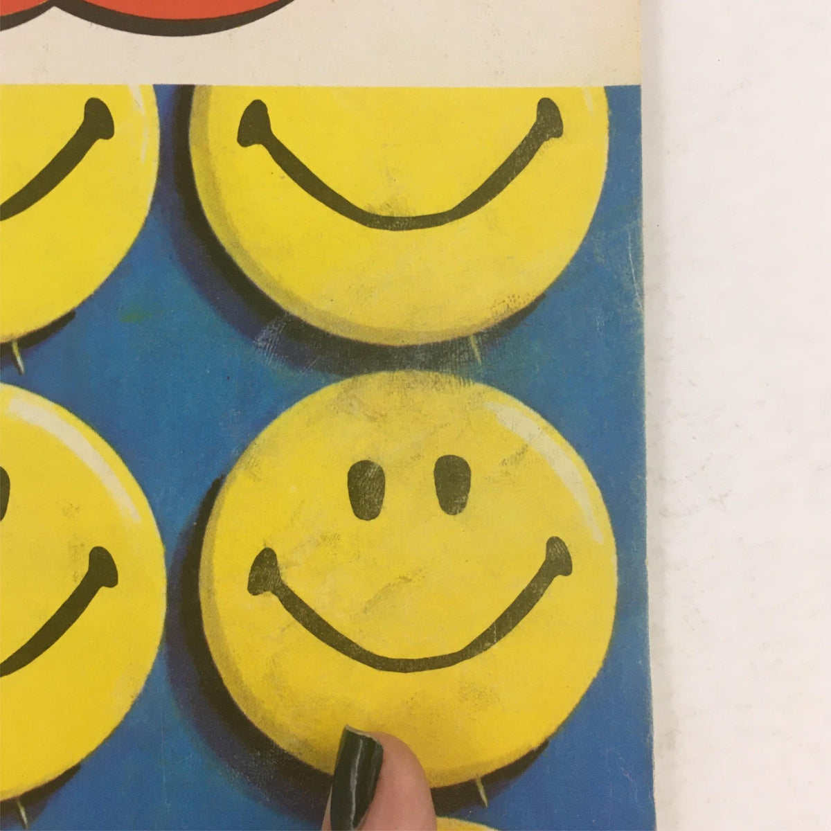 Cover of Mad Magazine April 1972 No. 150 featuring bright yellow smiley faces, showcasing the whimsical art style typical of the magazine.