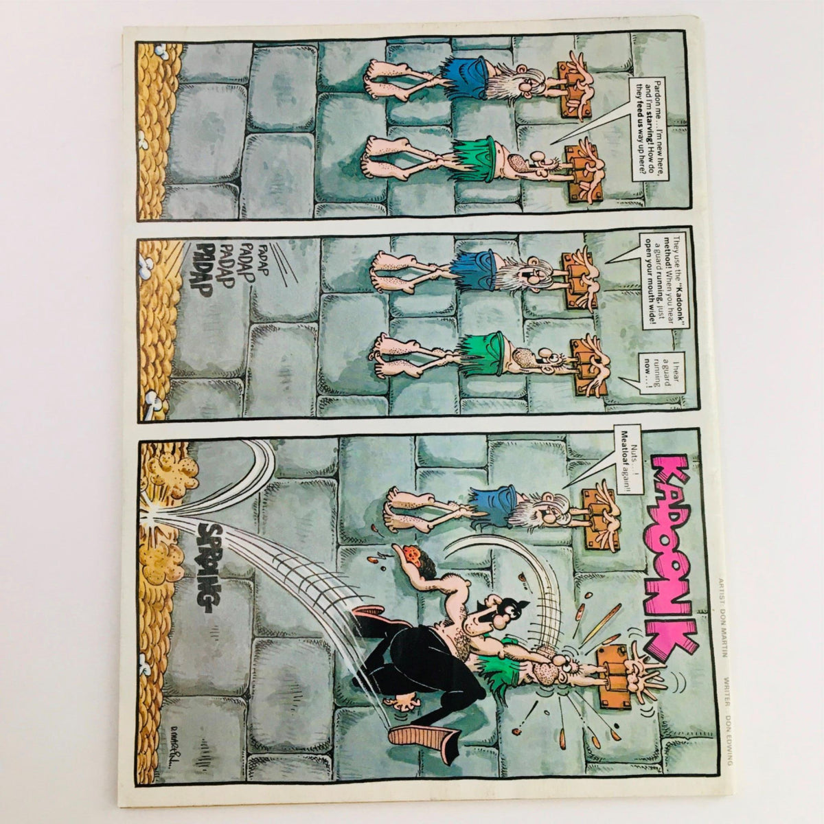 Interior page from Mad Magazine September 1984 No. 249 showcasing a humorous comic strip with characters and comedic dialogue.